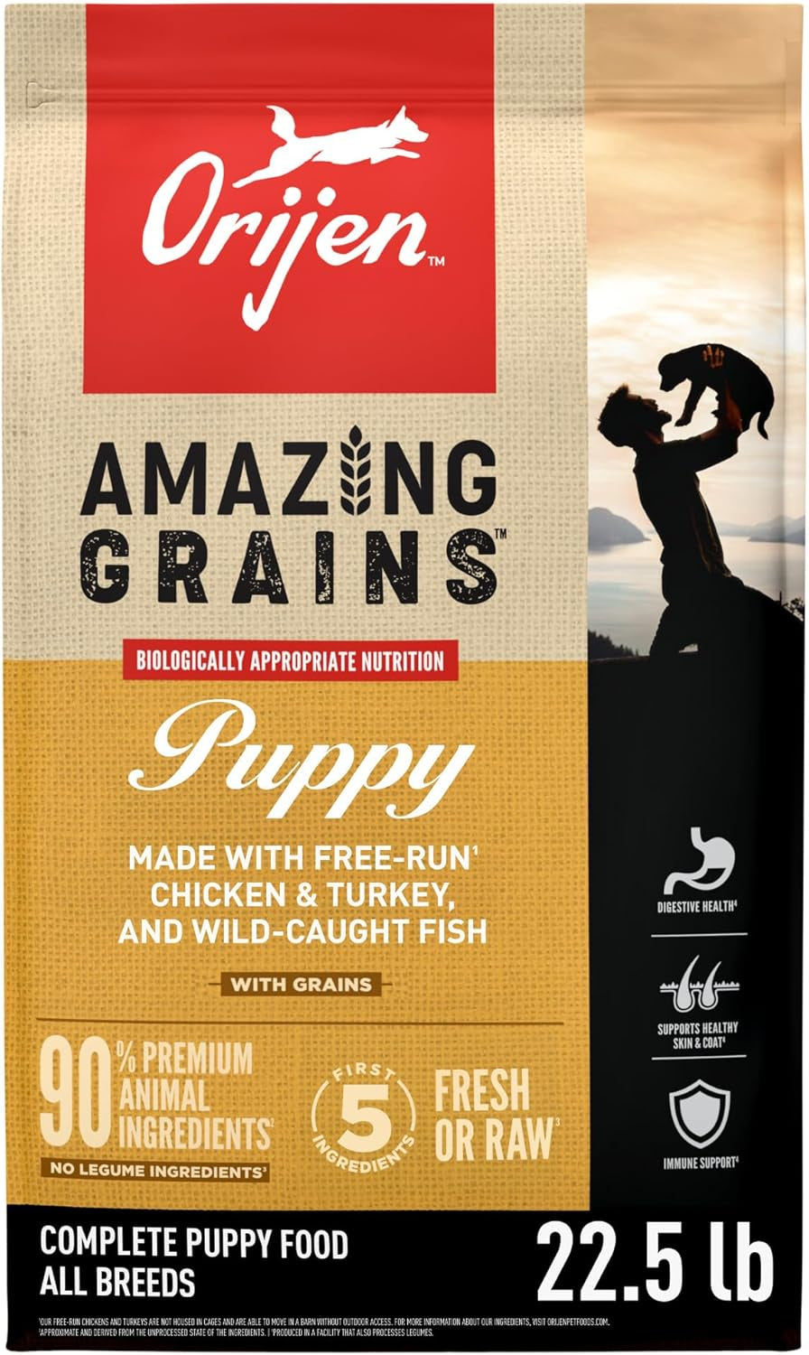 orijen-grain-free-wholeprey-dry-dog-food-puppy-recipe-4-5lb-bag-85-fresh-or-raw-ingredients-grain-free-made-in-the-usa-nourishing-organs-no-corn-soy-or-wheat-for-growing-puppies