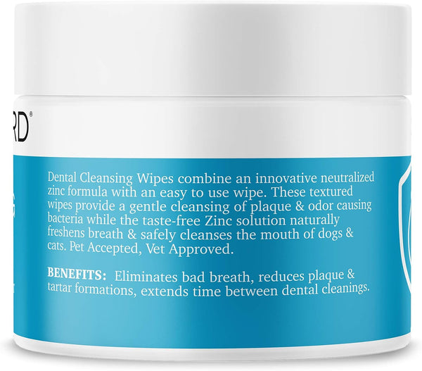 MAXI/GUARD Dental Cleansing Wipes for Dogs, Cats, Horses and Companion Animals (100 Wipes), Light Blue/White2