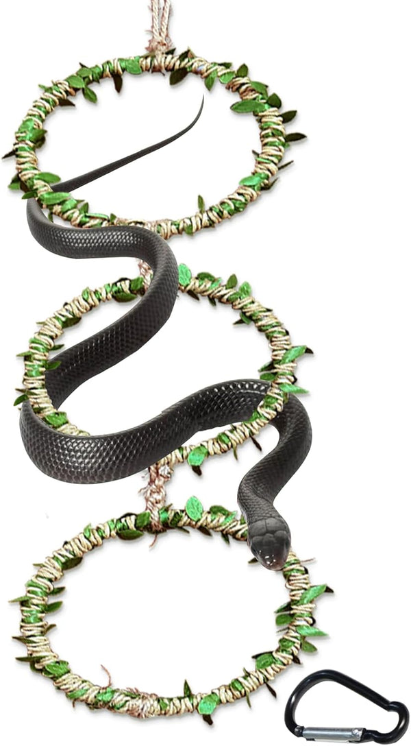 Snake Climbing Rings for Ball Python- Enclosure Accessories – Reptile Habitat Decor, Climbing Branches & Bedding for Ball Python, for Corn Snake Enhancement Ring Toys1