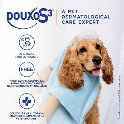 Douxo S3 PYO Medicated Dog Shampoo with 3% Chlorhexidine for Dogs – Antibacterial & Antiseptic Yeast Infection Treatment for Dogs & Cats, Clinically Proven, 6.7 Fl Oz | Antibacterial & Antiseptic Yeast Infection Treatment for Dogs & Cats, Clinically Proven, 6.7 Fl Oz4