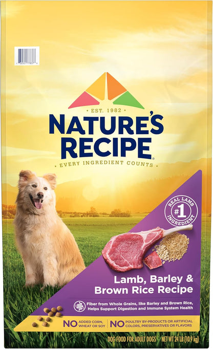 Nature′S Recipe Chicken, Barley & Brown Rice Recipe Dry Dog Food, 24 Lb. Bag16