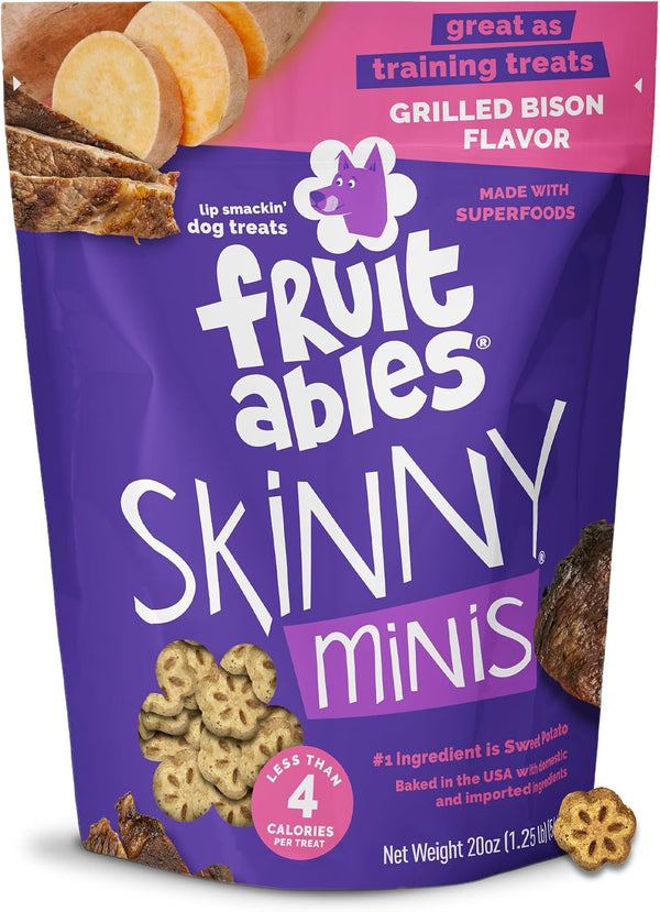 Fruitables Skinny Mini Dog Treats, Training Treats, Bacon & Apple, 12Oz | Healthy Dog Treats, Crunchy Dog Biscuits, Healthy Puppy Treats, Limited Ingredient, Training Rewards, Made in USA16