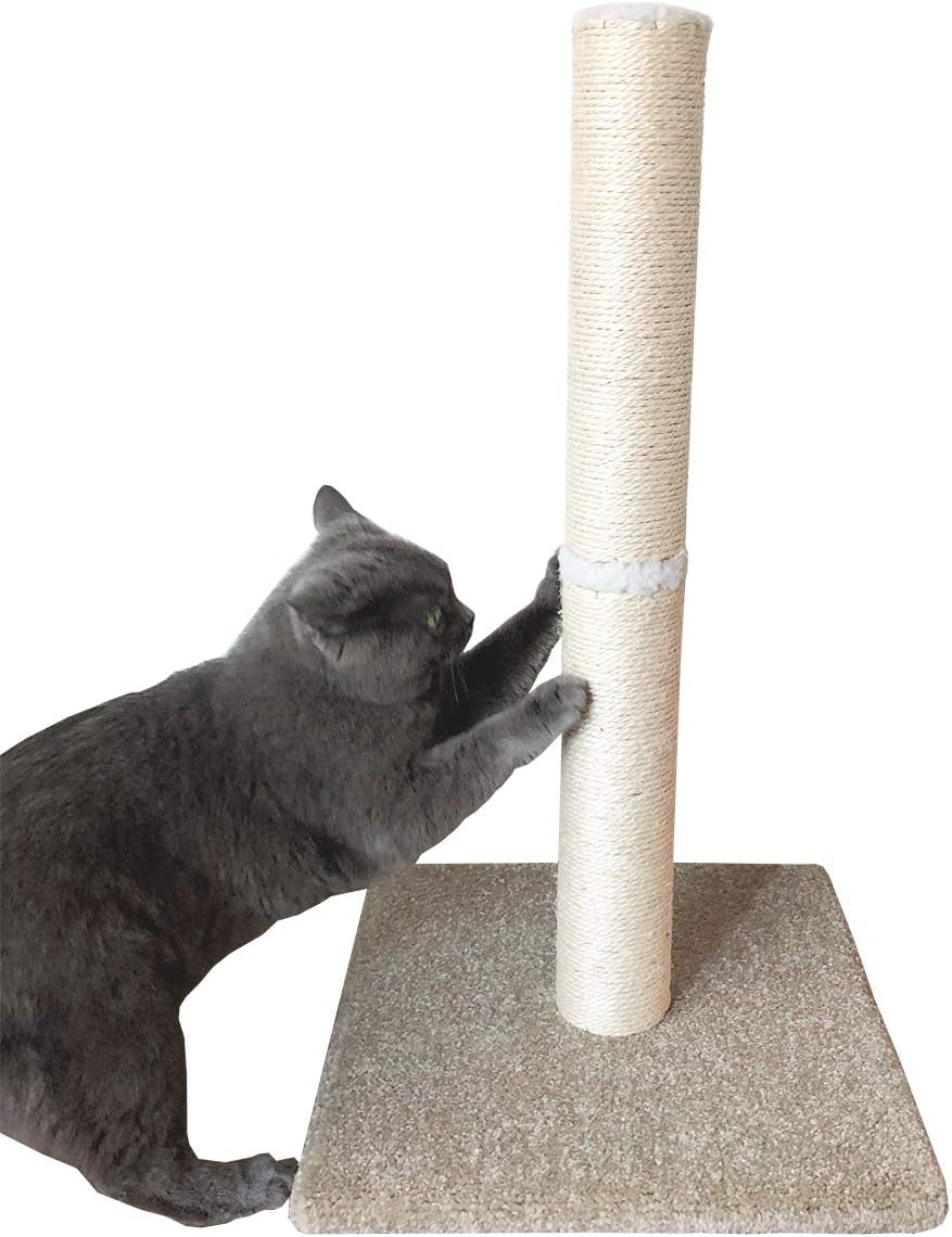 cat-scratching-post-carpet-tall-big-sisal-rope-cat-scratch-pole-for-cats-and-kittens-stable-carpeted-heavy-base-beige-yellow