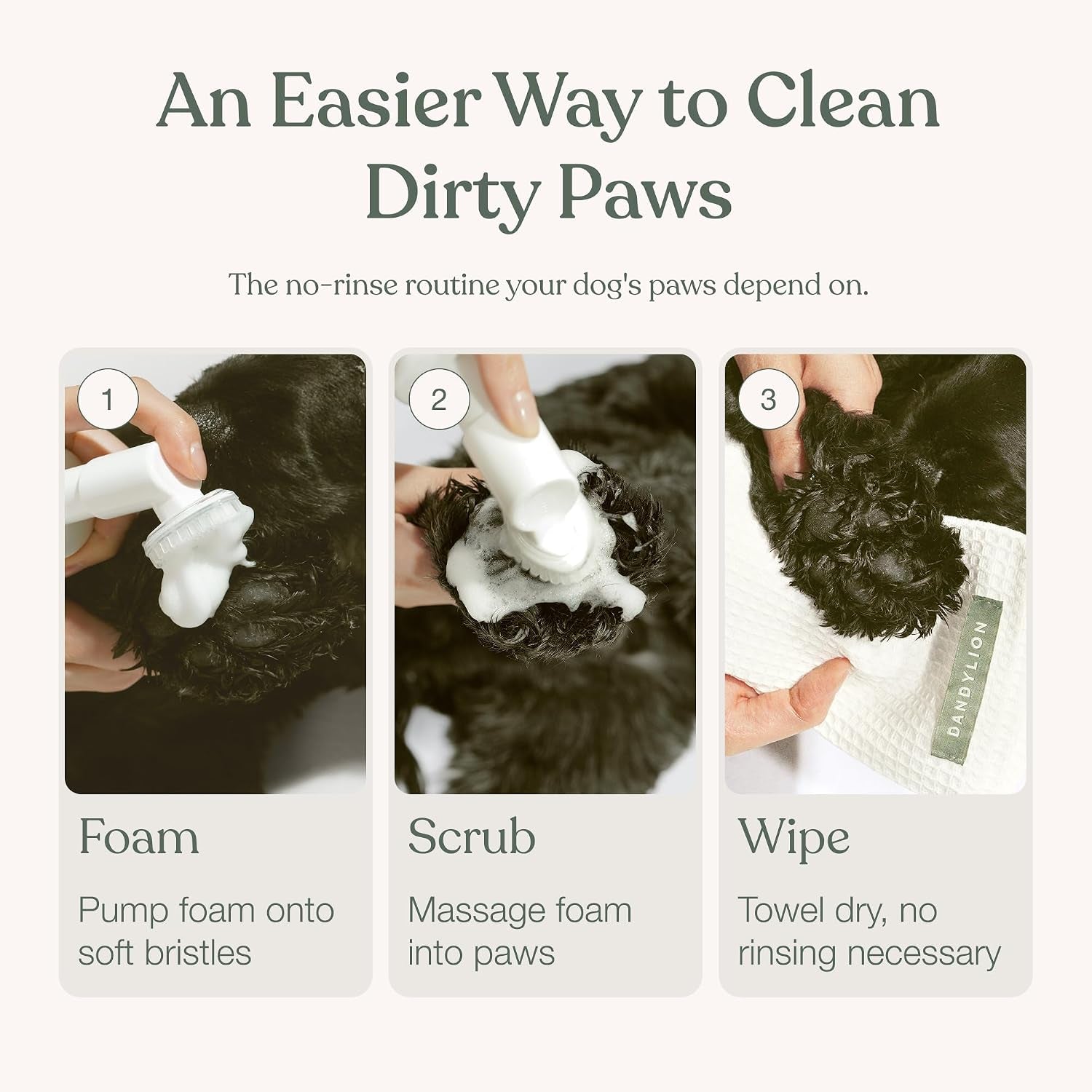 dog-paw-cleaner-clean-paws-no-rinse-foam-cleaner-with-brush-5-fl-oz-dandylion-dog-paw-washer-fragrance-free-ph-balanced-waterless-foaming-washer-with-silicone-brush-pet-cleaning-supplies
