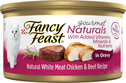 Purina Fancy Feast Gravy Lovers, Poultry & Beef Wet Cat Food, 3Oz, 24-Pack40