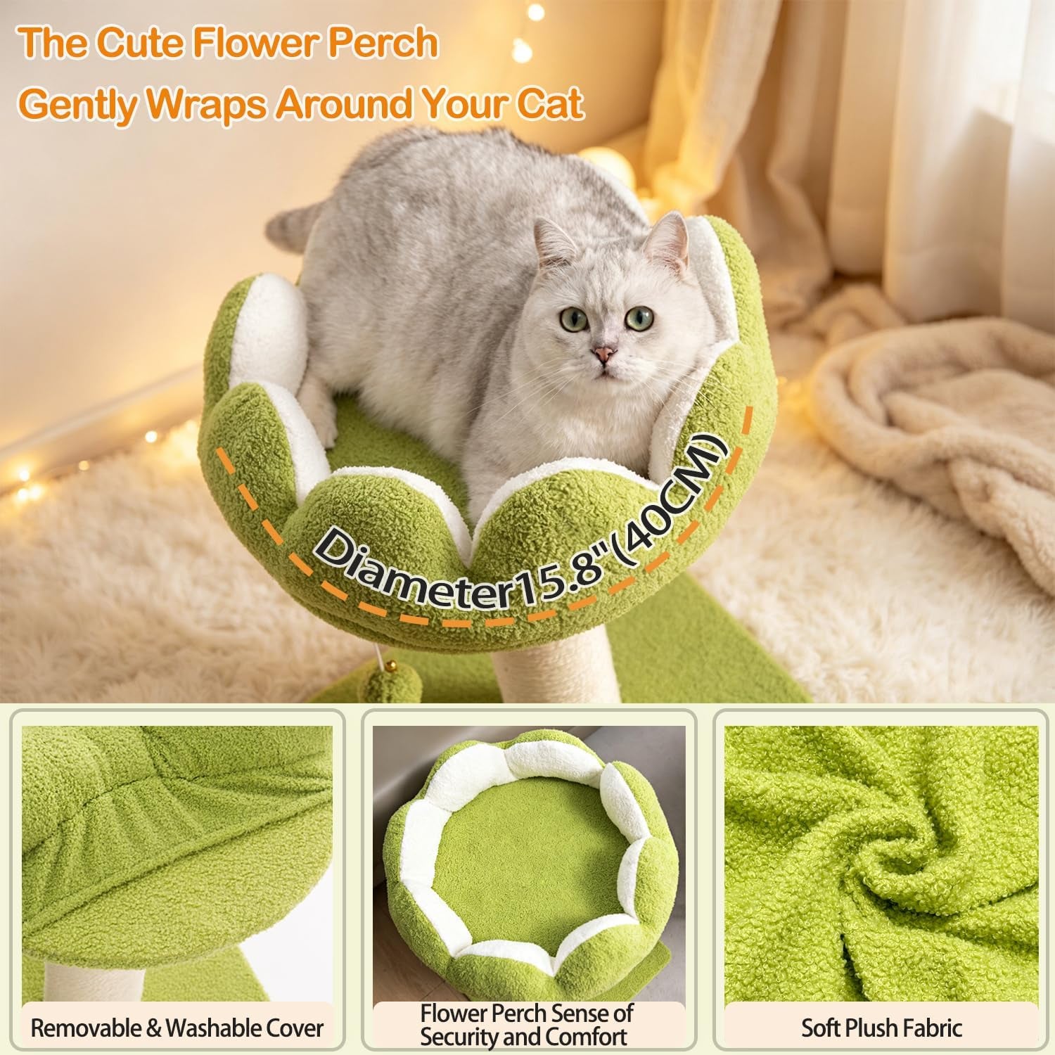 flower-cat-scratching-post-for-indoor-cats-scratcher-with-bed-comfortable-removable-perch-cute-cat-tree-with-dangling-ball-sisal-scratching-post-simple-assembly-stability