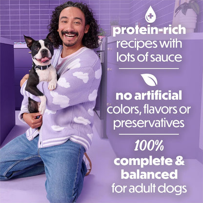 Purina Beneful Kitchen Creations with Beef, Chicken, or Lamb Wet Dog Food Variety Pack - (Pack of 30) 3 Oz. Cans5