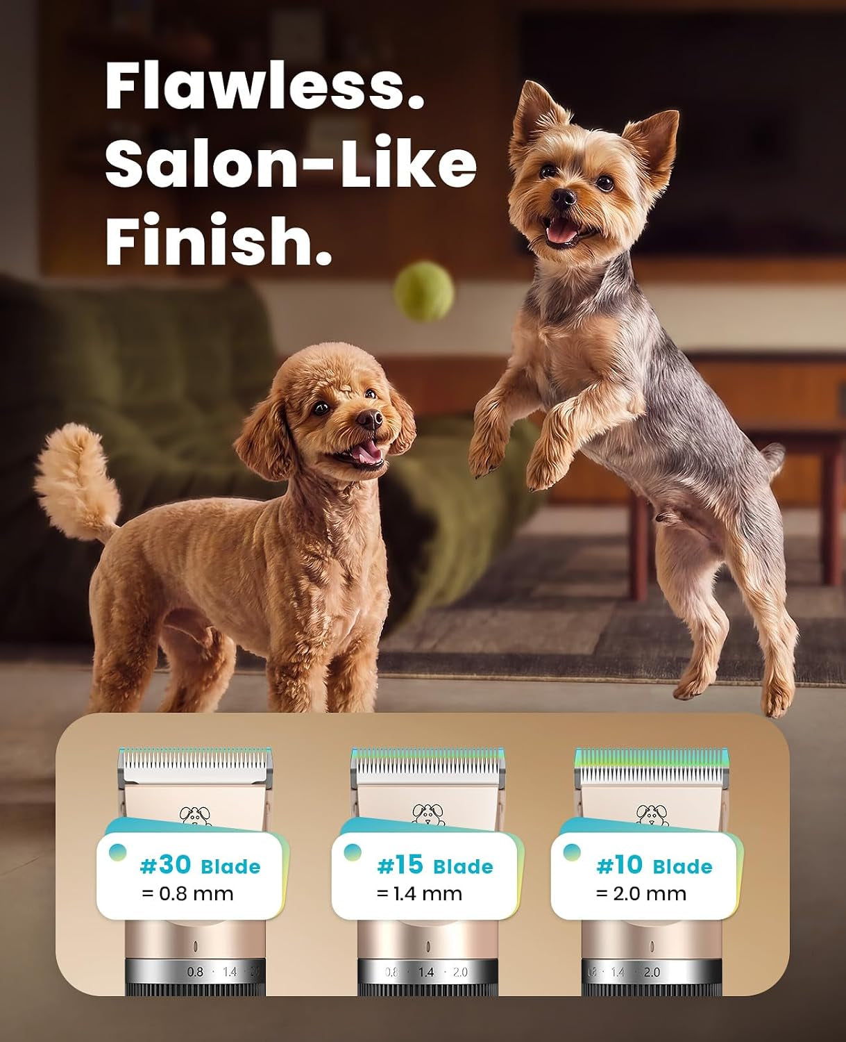 oneisall-dog-grooming-clippers-with-led-display-for-dogs-cats-low-noise-quiet-2-speed-cordless-rechargeable-fast-charge-detachable-waterproof-battery-level-display-model-x2-gold