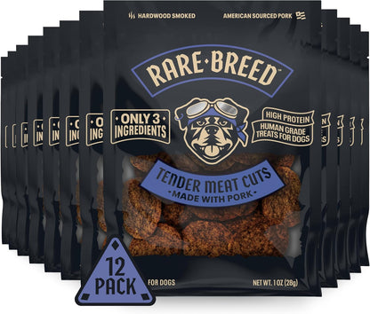 Rare Breed Real Meat Soft Pork Dog Treats - 12 Oz10
