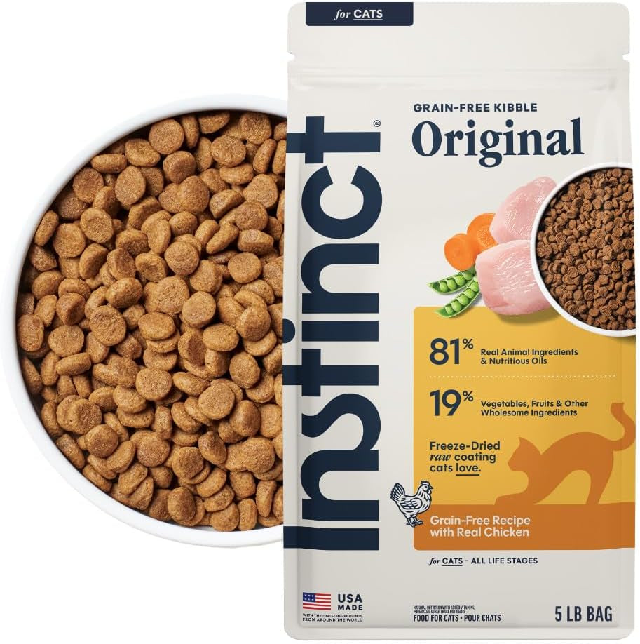 instinct-original-dry-cat-food-raw-coated-kibble-real-chicken-5-lb-bag-raw-coated-kibble-with-cage-free-chicken-for-strong-muscles-digestive-health-and-healthy-skin-coat-grain-free