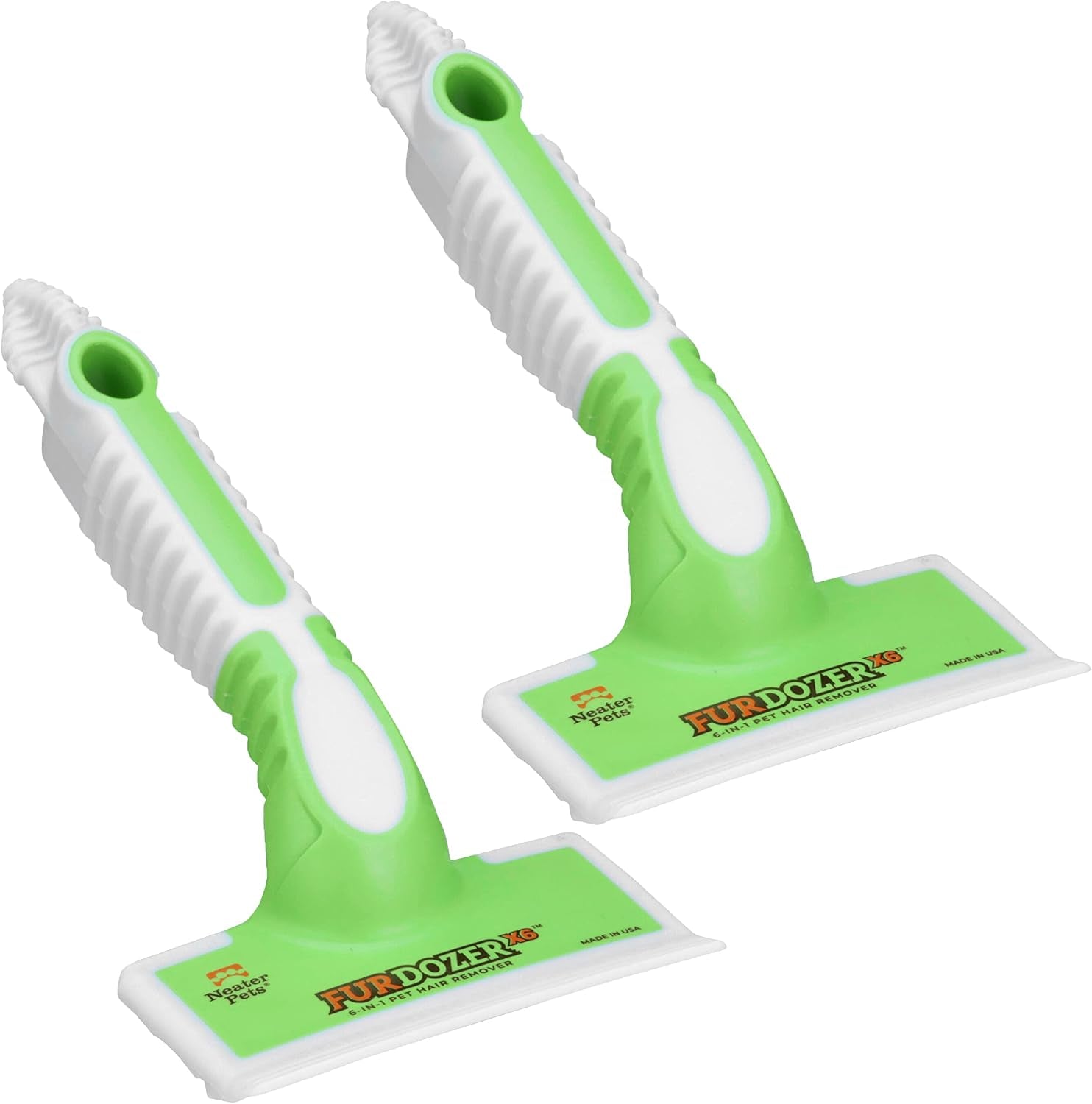 furdozer-pet-hair-remover-auto-detailing-tools-cat-dog-hair-remover-for-carpets-car-interiors-couches-bedding-pet-furniture-green-2-pack-x3-pro