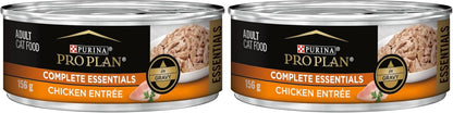 Purina Pro Plan Complete Essentials High Protein Cat Food Gravy, Wet Cat Food Chicken Entree - (Pack of 24) 5.5 Oz. Cans11