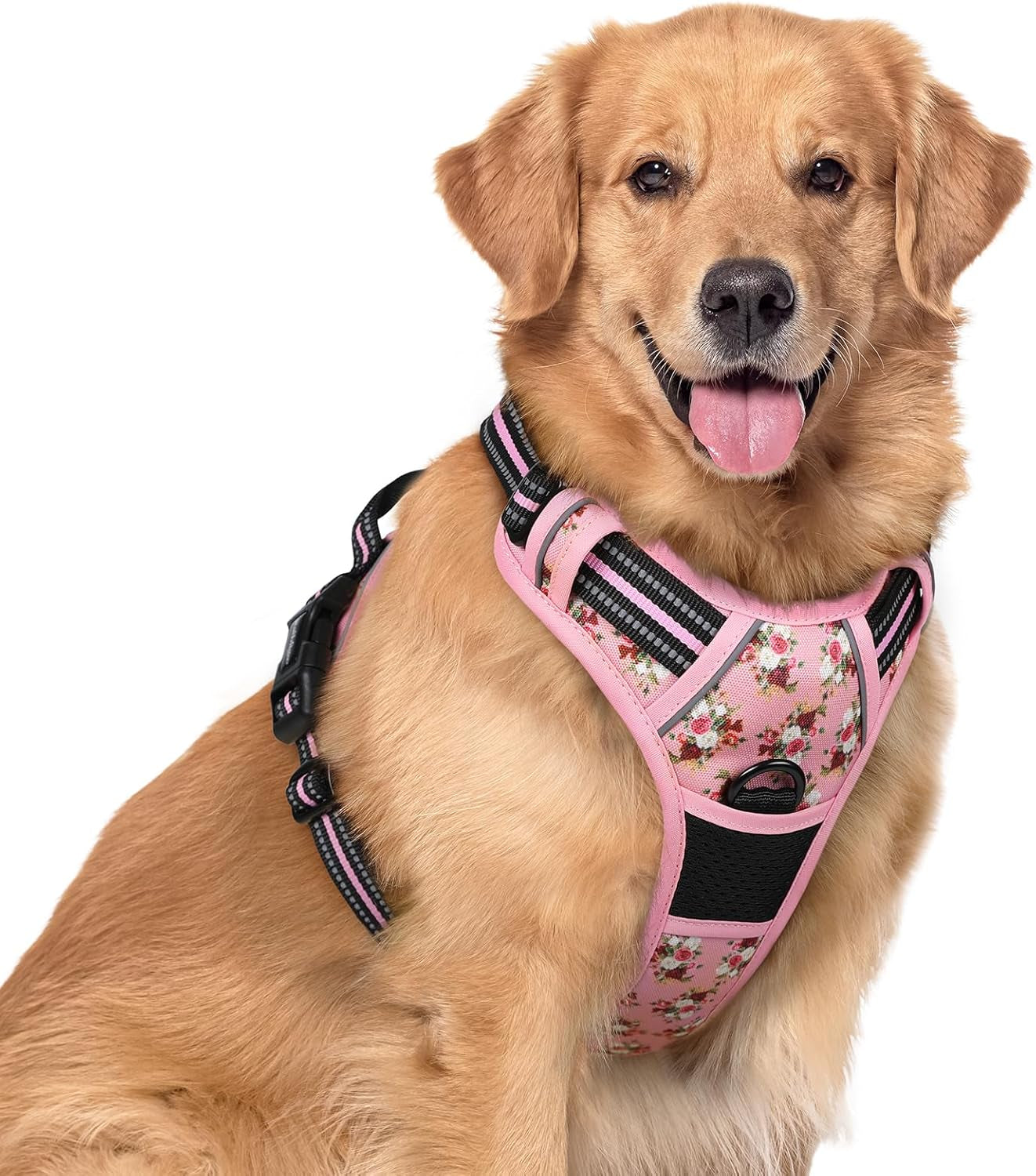 rabbitgoo-dog-harness-no-pull-for-large-dogs-with-2-leash-clips-pet-vest-no-choke-with-handle-adjustable-soft-padded-reflective-easy-control-for-walking-black-large