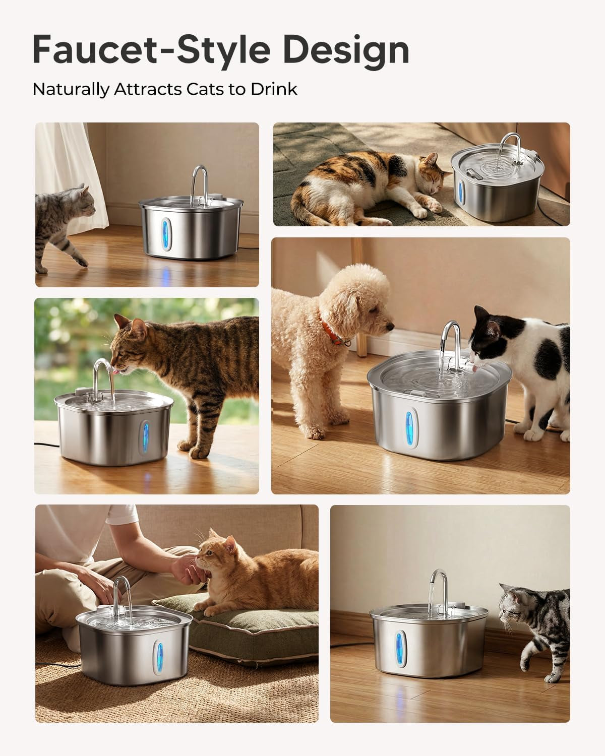 pektaco-cat-water-fountain-3-2l-108oz-stainless-steel-pet-water-fountain-cat-drinking-fountain-dishwasher-safe-with-triple-filtration-quiet-pump-and-visible-water-window-for-cats-and-small-pets