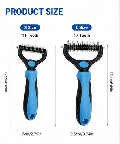 Dog Grooming Tool, Professional Deshedding Tool Dogs & Cats - Gentle, Efficient & Fur, Pet Grooming Brush, Dog & Cat Grooming Tool，Blue：Large7
