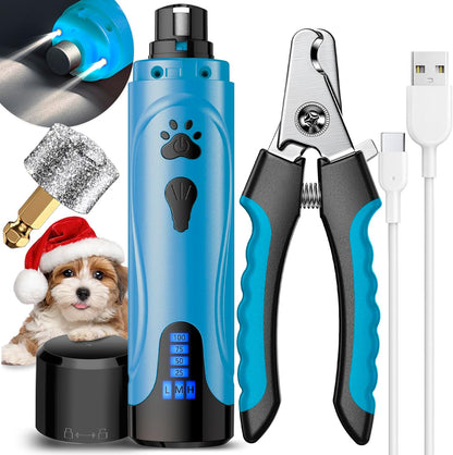 YABIFE Super Quiet Dog Nail Grinder & Clippers Kit with 2 LED Lights, 3 Speeds up to 12,000 RPM, Lower than 30Db Electric Pet Nail Trimmer for Small Medium Large Dogs and Cats14