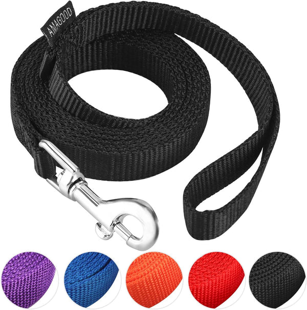 AMAGOOD 6 FT Puppy/Leash, Strong Traditional Style with Easy to Use Collar Hook, Great for Small, Medium and Large Dogs (5/8In X 6 Ft, Purple)31