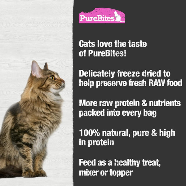 Purebites Freeze Dried Salmon Cat Treats 57G | 1 Ingredient | Made in USA (Packaging May Vary)5