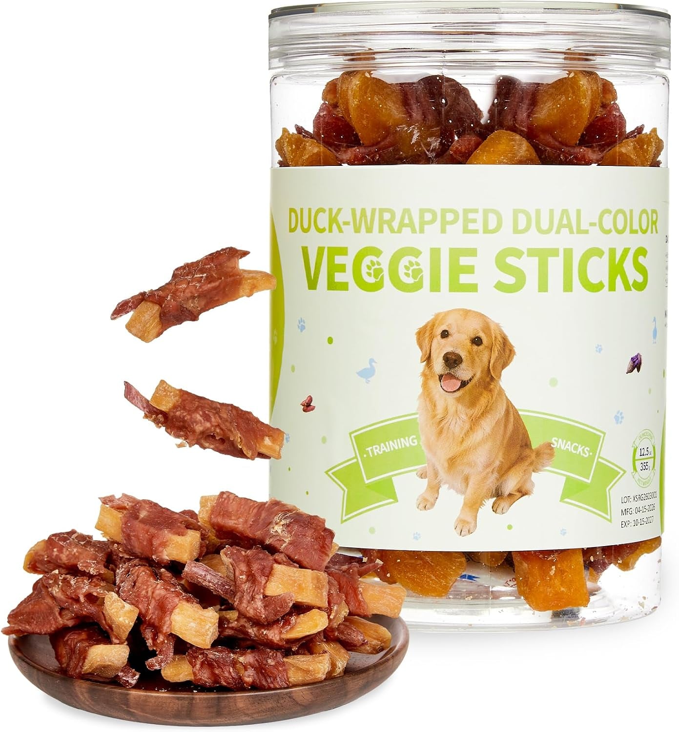 chicken-jerky-sweet-potato-dog-treats-healthy-training-chew-snacks-12-5-oz-1-pack-chicken-wrapped-sweet-potato-veggie-stick-for-small-medium-large-dog-low-fat-pet-healthy-long-lasting-chewy-dog-treats