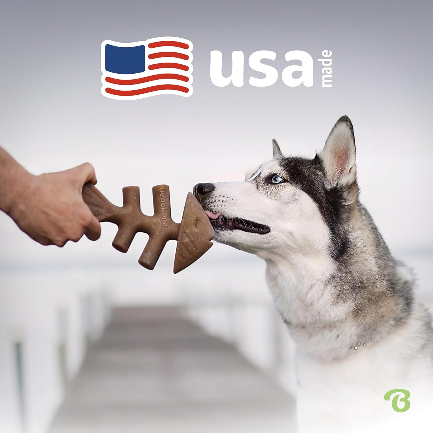 benebone-fishbone-durable-dog-chew-toy-for-aggressive-chewers-real-fish-made-in-usa-medium