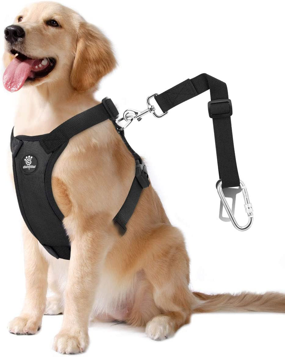 vavopaw-dog-seat-belt-vest-harness-for-car-2-in-1-seatbelt-buckle-soft-breathable-mesh-adjustable-buckle-nylon-heavy-duty-pet-safety-seat-belts-for-small-medium-large-pets-black-l