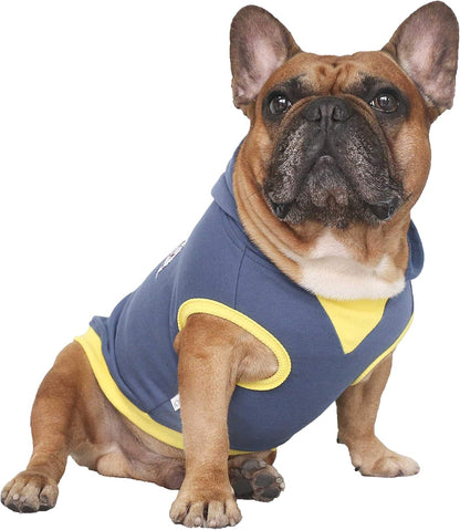 Ichoue French Bulldog Frenchie Clothes Hoodies for Dogs Pug English Boston Terrier Bully Pitbull Corgi Sweatshirt Sweater Clothing - Khaki/Xlarge12