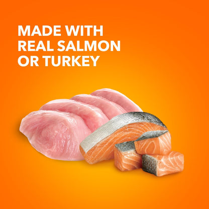 IAMS Perfect Portions Pate Wet Cat Food, Salmon & Turkey, 12 Count, 2-Pack | Grain-Free, Antioxidant Vitamin E for Immunity, Prebiotic Fiber for Digestion, Snap-Peel-Serve 2.6 Oz. Twin-Pack Trays3