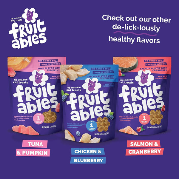 Fruitables Crunchy Cat Treats, Healthy Cat Treats, Tuna & Pumpkin, 2.5Oz | Healthy Cat Treats, Natural Feline Snacks, Protein Rich, Crunchy Biscuits, Indoor Cats, Kitten Rewards, Made in USA8
