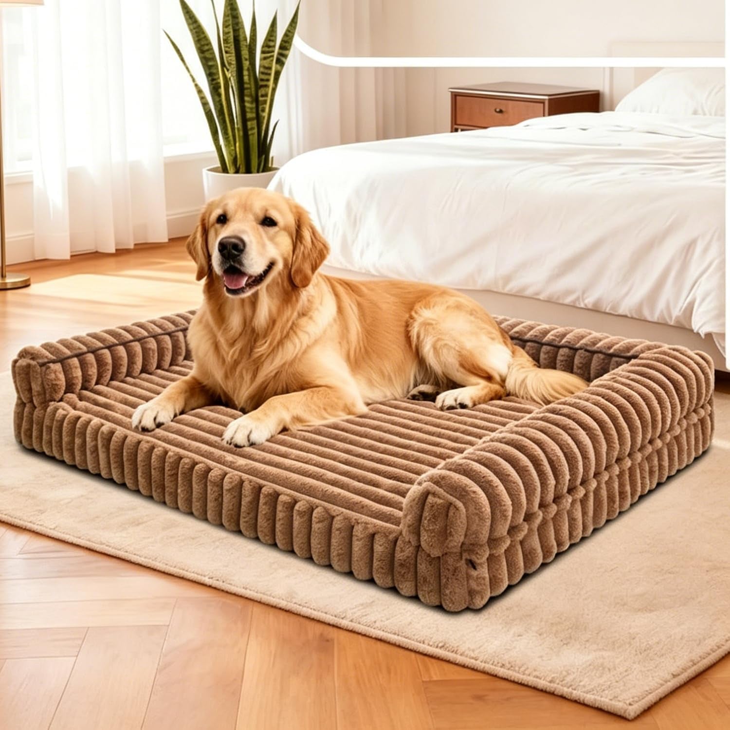waterproof-orthopedic-dog-bed-for-medium-dogs-brown-non-slip-egg-crate-memory-foam-dog-couch-pet-bed-with-sides-removable-washable-cover-for-crate