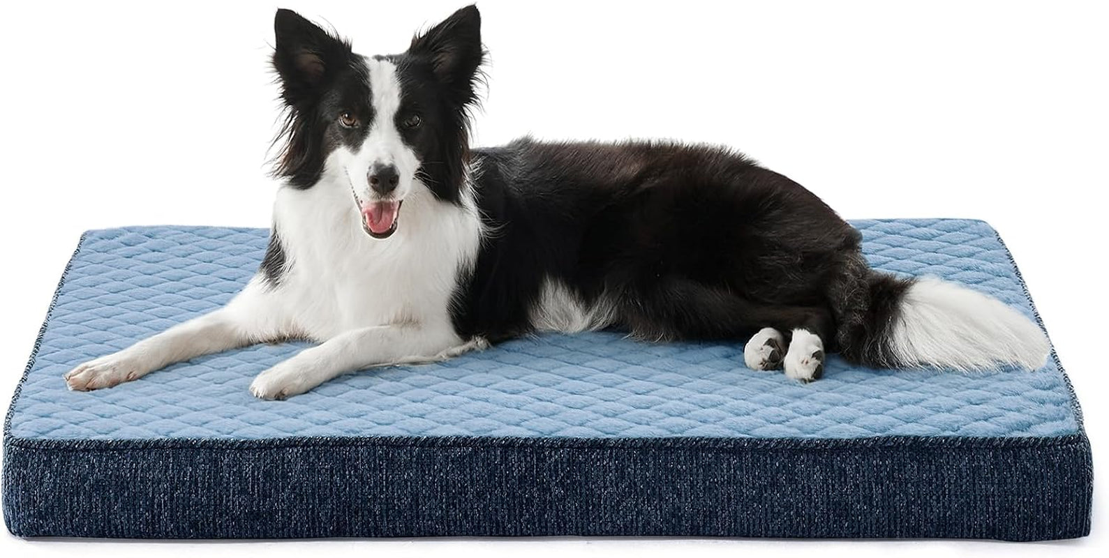 joejoy-orthopedic-xl-dog-bed-for-large-dogs-waterproof-dog-bed-for-crate-with-washable-removable-cover-extra-thick-egg-crate-memory-foam-pet-beds-grey-41x27