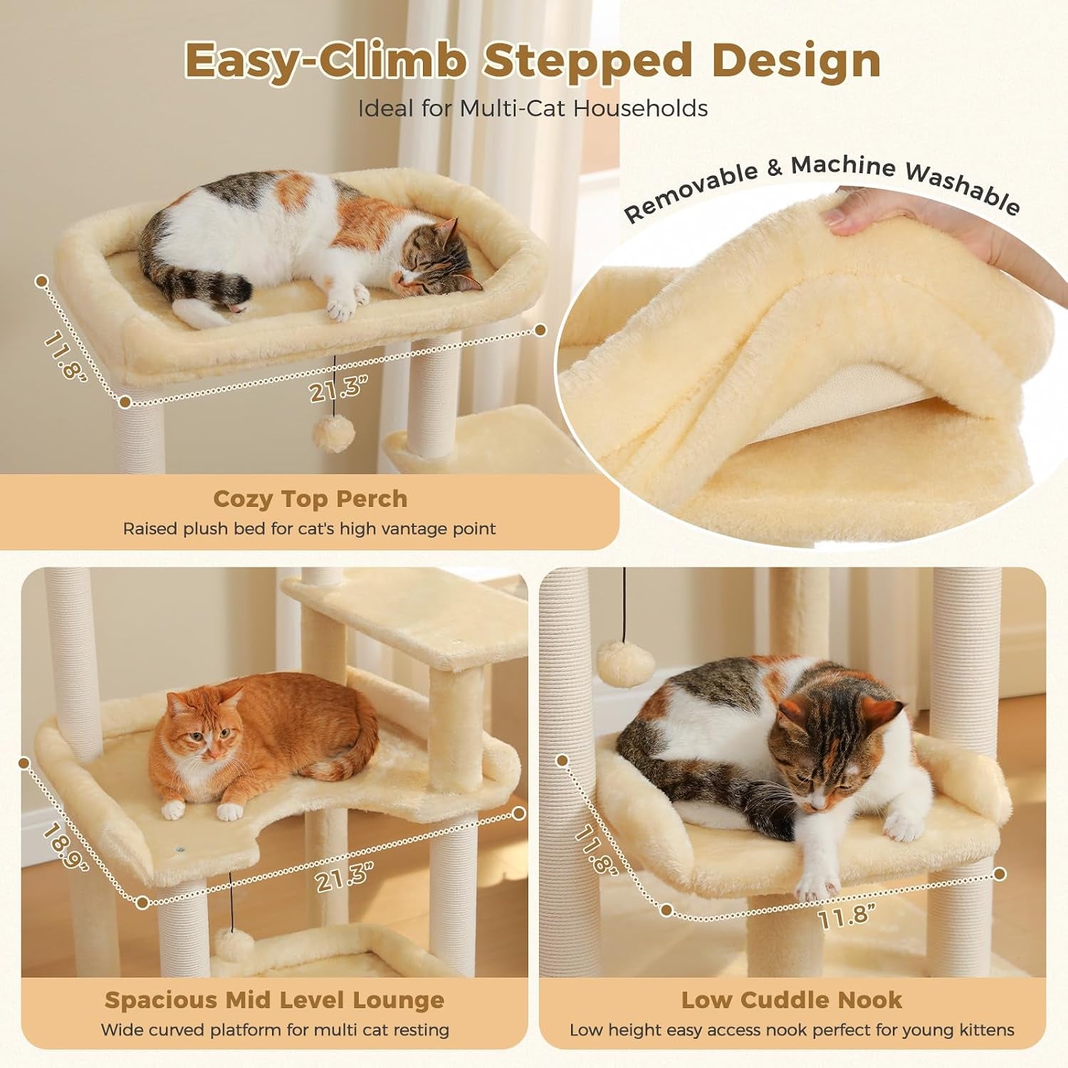 43-3-cat-tree-for-indoor-cats-large-adult-multi-level-cat-tower-cat-tree-tower-with-spacious-top-perch-large-cat-bed-scratching-posts-and-pompom-balls-for-fun