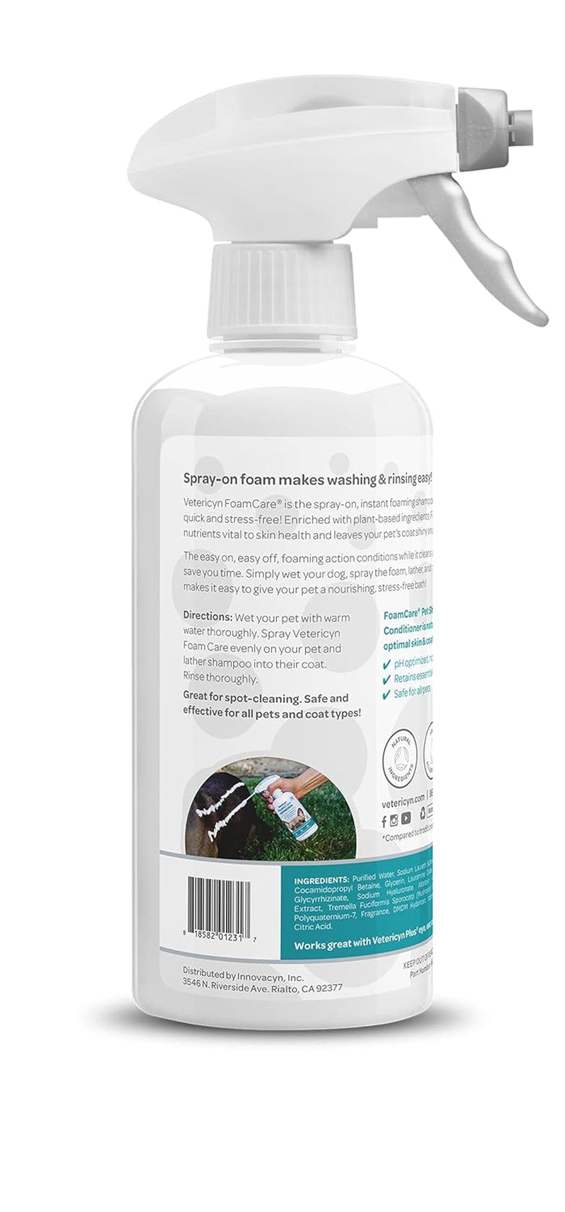 vetericyn-foamcare-dog-shampoo-and-conditioner-instant-foaming-spray-on-hypoallergenic-shampoo-plant-based-formula-for-dogs-and-cats-16-ounce