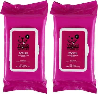 Wags & Wiggles Hypoallergenic Dog Wipes for Sensitive Skin, Fragrance-Free Waterless Cleansing Cloths for Paws, Face, and Dog Body, No SLS, Parabens, or DEA, 100 Count | Waterless Cleansing Cloths for Paws, Face, and Body; No SLS, Parabens, or DEA for Sensitive Skin16