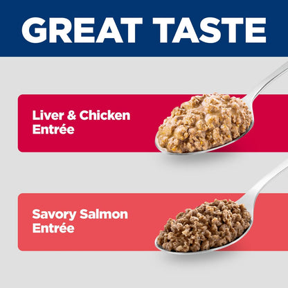 Hill'S Science Diet Kitten Formula Wet Cat Food Variety Pack | #1 Veterinarian Recommended, Liver & Chicken and Minced Salmon, 2.9 Oz. Cans, 12-Pack6