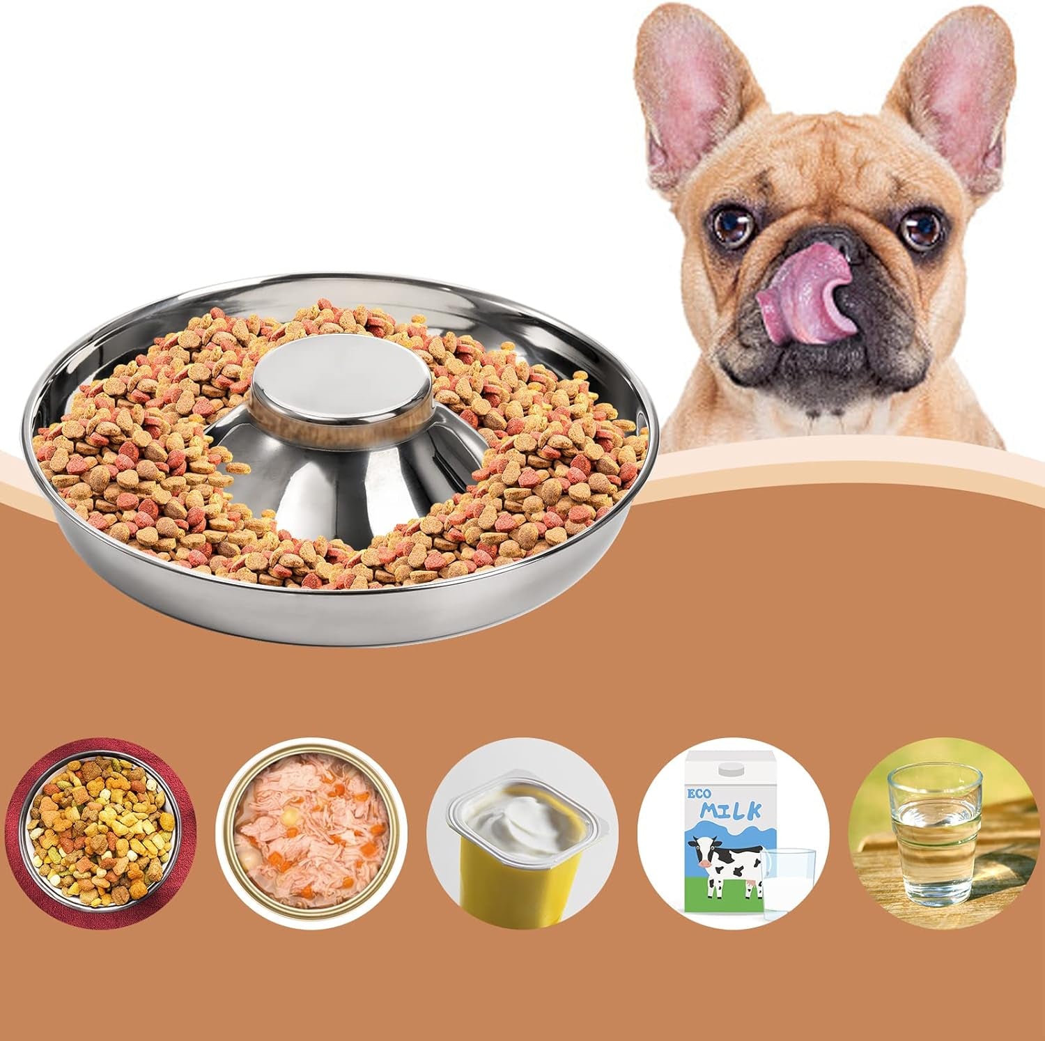 soujoy-2-pack-stainless-steel-puppy-bowls-pet-slow-feeder-bowls-non-skid-dog-food-and-water-bowl-feeding-weaning-for-small-medium-large-dogs-cat-pets-multiple-puppies