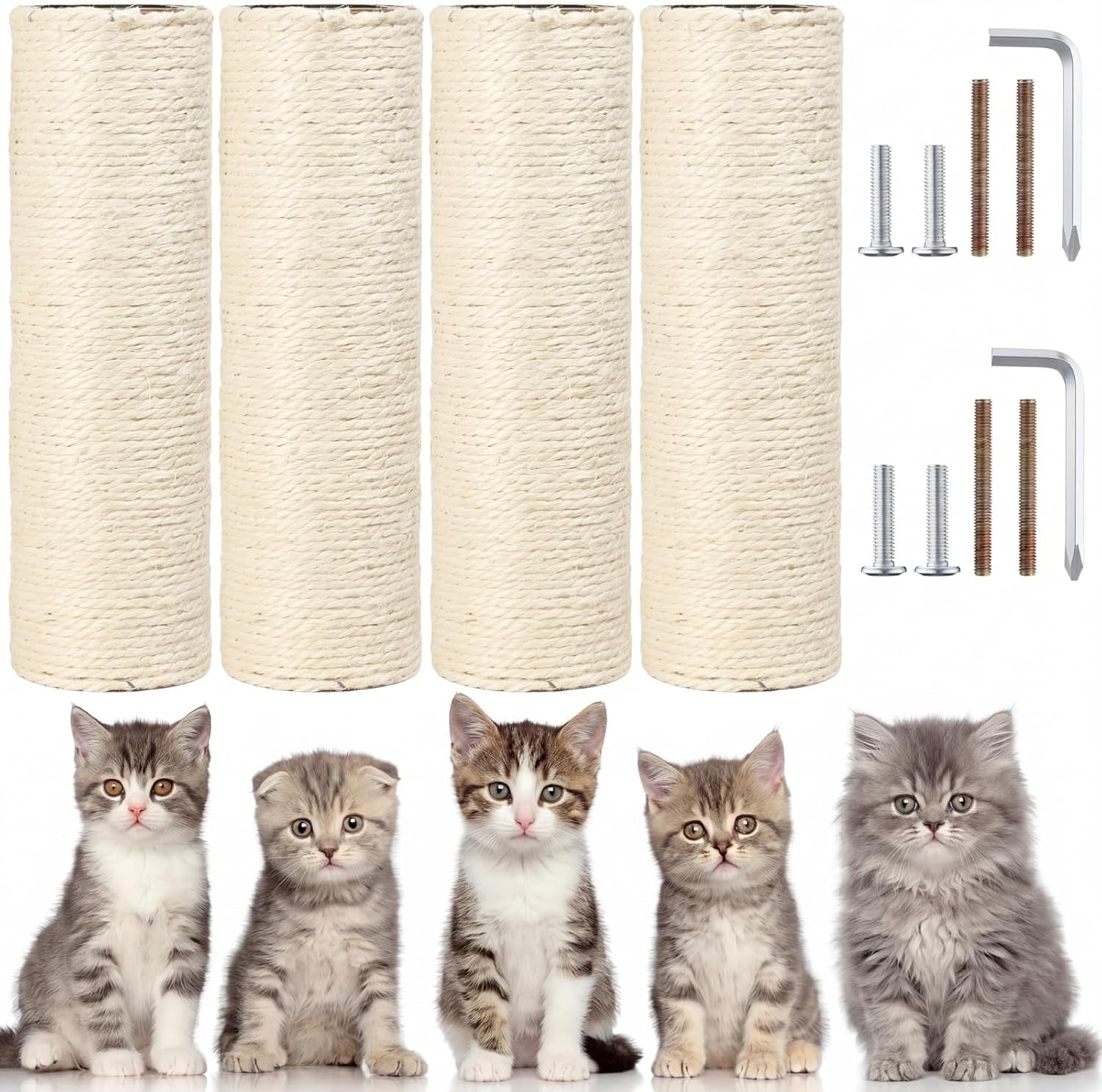4-pcs-m8-cat-scratching-post-replacement-11-8x3-5-sisal-pole-cat-tree-climbing-post-replacement-with-screw-refill-scratcher-pole-for-indoor-kitten-tree-tower-spare-petprimary-color