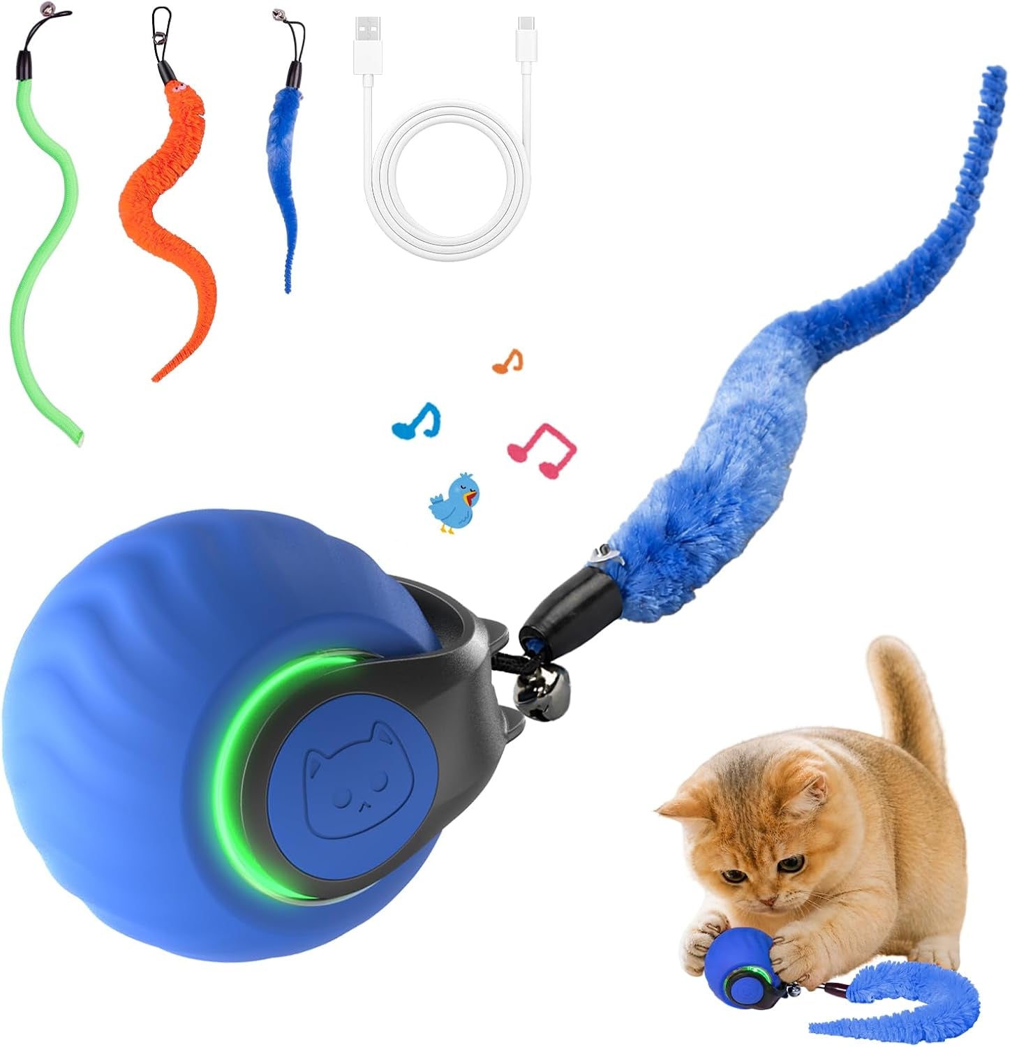 interactive-cat-toys-with-bird-sounds-3-speed-modes-for-indoor-cats-play-bird-sounds-3-speed-modes-rechargeable-automatic-rolling-3-tails-fast-charging-ball-for-indoor-cats-on-hard-floor-carpet