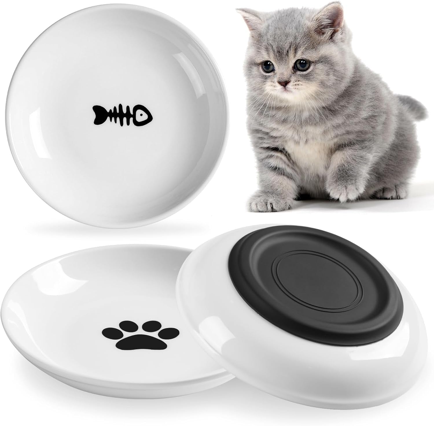 wroswt-no-spill-cat-bowls-cat-food-bowl-anti-whisker-fatigue-healthy-ceramic-cats-dishes-set-for-indoor-cats-shallow-wide-kitten-plates-for-food-and-water-non-slip-silicone-bottom-3-pack