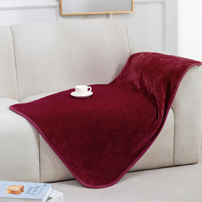 Gogobunny Waterproof Bed Blanket, Reversible Sherpa Fleece Throw Blanket for Dog Puppy Cat, Furniture Cover Protects Bed Couch Sofa from Liquid Pee and Pet Fur (Dark Purple, 50X60 Inches)57