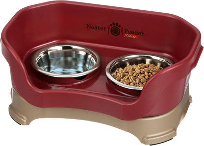 Neater Pet Brands Neater Feeder Deluxe Mess Proof Dog Bowls Elevated for Large Dogs over 40 Lbs, Made in USA, No Spill Raised Dog Food Bowl Stand Feeding Station, Food and Water Bowl Set, Black35