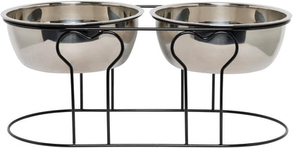 YML Wrought Iron Stand with Stainless Steel Dog Bowl, Large9