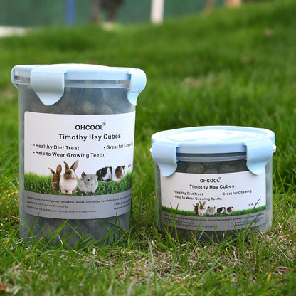 Timothy Hay Cubes, 6Oz Small Pet Feed | 100% Natural Timothy Hay Cubes, Specially for Rabbits, Sulcata Tortoises, Guinea Pigs7
