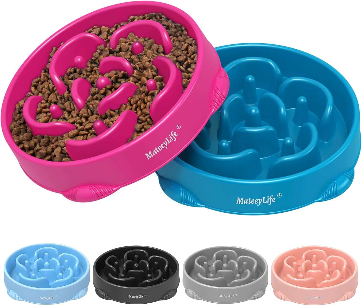 mateeylife-2-pack-slow-feeder-dog-bowls-2-cups-dog-puzzle-feeder-bowl-food-contact-safe-dishwasher-safe-non-slip-base-maze-design-for-fast-eaters-for-dogs-and-cats-daily-mealtimes