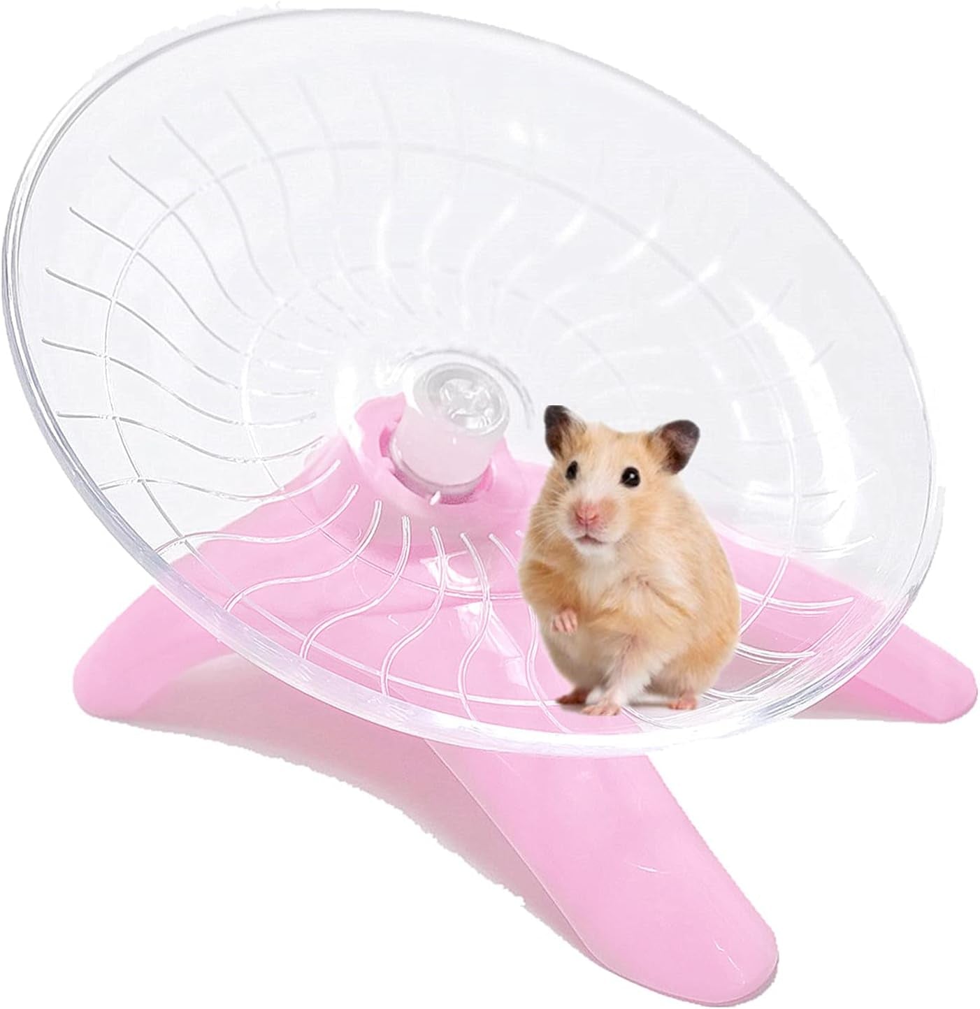 hamster-flying-saucer-silent-running-exercise-wheel-for-hamsters-gerbils-mice-hedgehog-and-other-small-pets-silent-running-wheel-hamster-wheel-white