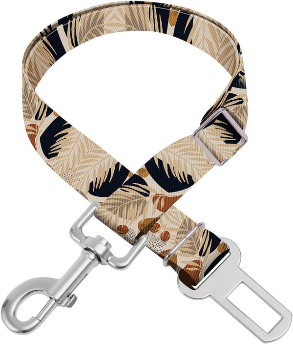 Adjustable Pet Cat and Dog Car Seat Belt，The Lanyard Is Flexible and Adjustable from 20 to 33 Inches (Floral)30