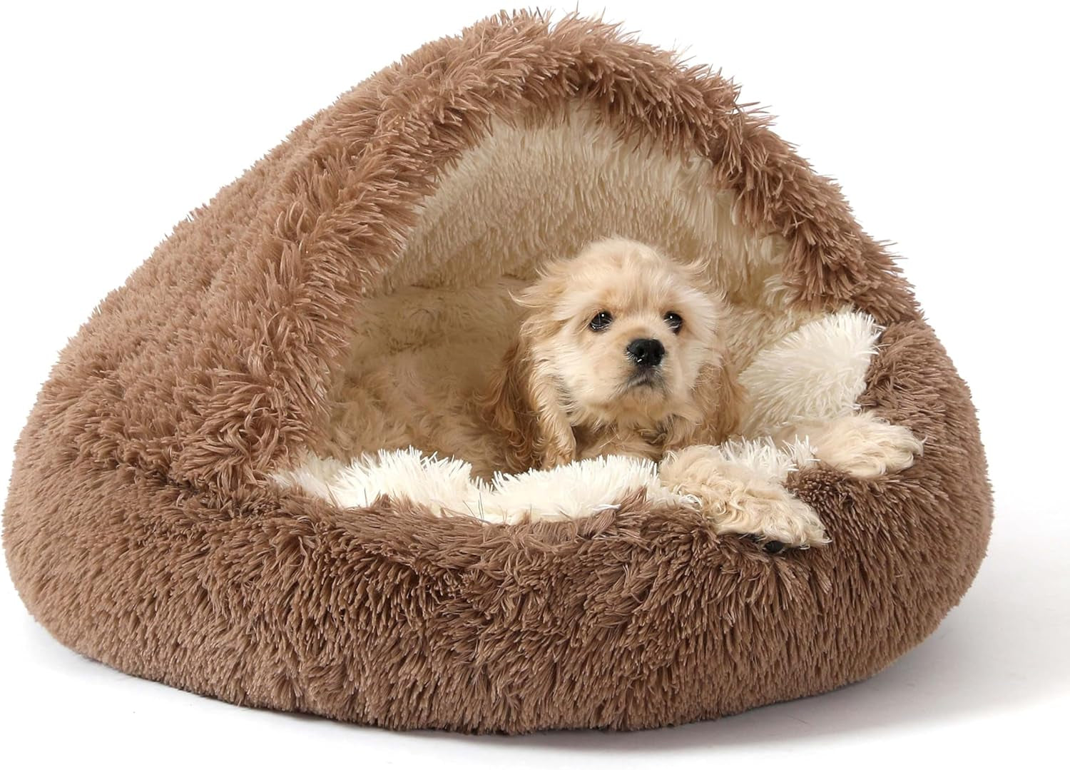 noyal-round-hooded-donut-dog-bed-for-small-medium-pets-plush-fluffy-anti-anxiety-cat-cave-bed-with-cover