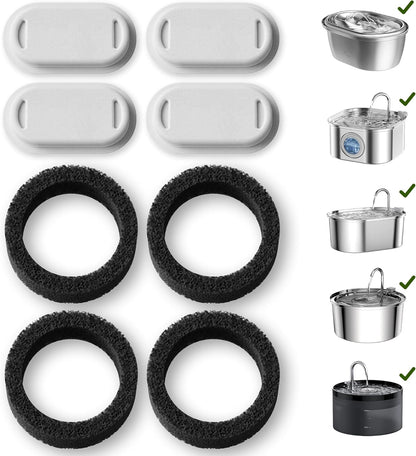 PETLIBRO Replacement Filters for Cat Water Fountain Stainless Steel, 67Oz/2L Adjustable Water Flow Pet Water Fountain, Super Quiet Dog Water Dispenser1