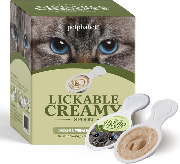 PETPHABET Lickable Cat Treats Spoon, 3 Flavors Variety Pack, 36 Count | Creamy Puree Kitten Treat, Functional Wet Paste, Skin Coat Support, Hairball Relief, Urinary Health, Grain-Free with Taurine9