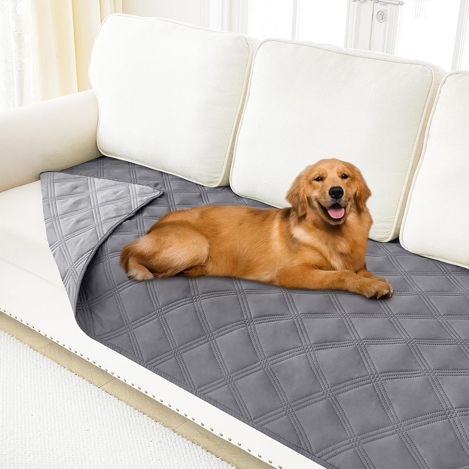 smiry-waterproof-dog-bed-cover-blanket-reversible-pet-blanket-soft-reversible-washable-leakproof-cats-dogs-couch-cover-for-sofa-couch-furniture-30x70-inch