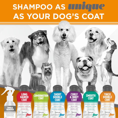 Tropiclean Perfect Fur Deshedding Dog Shampoo for Thick Double Coats, 16Oz | for Breeds with Thick Double Coats | Natural Moisturizing Formula | Puppy Safe8